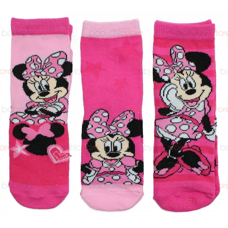 Set of 3 Pairs of Minnie Socks - 23/26