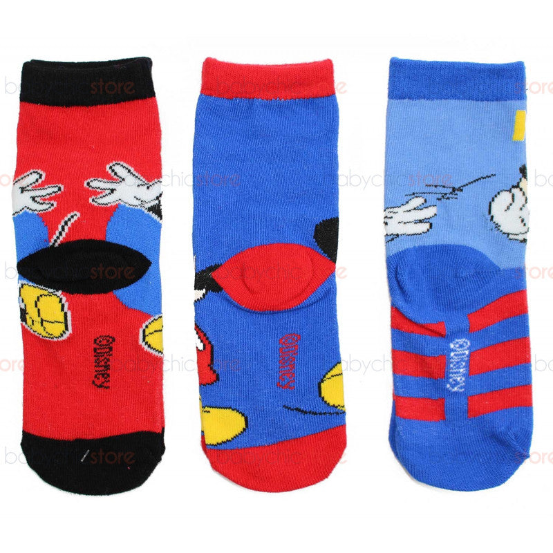 Set of 3 Pairs of Mickey Mouse Socks - 23/26