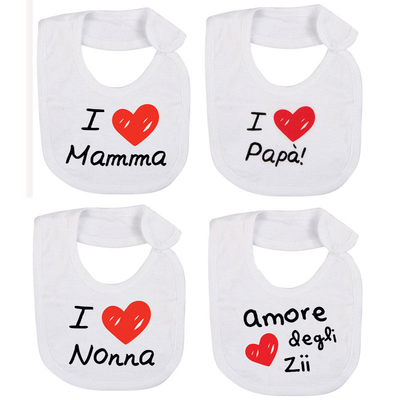 Baby Bib With Prints