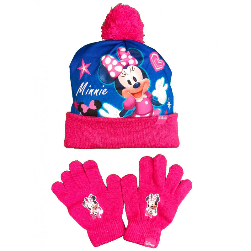 Minnie Mouse Hat and Gloves Set