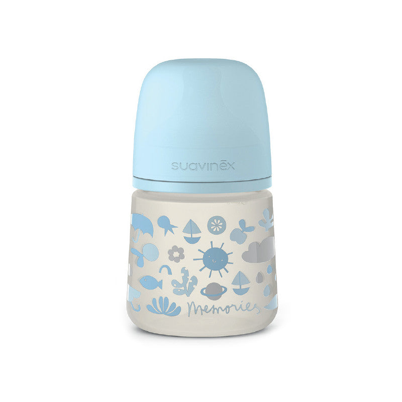 Biberón Suavinex Memories Azul - 150 ml