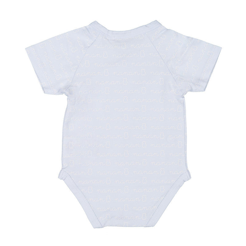 Nanan Short-Sleeved Bodysuit Light Blue 0-1 Month