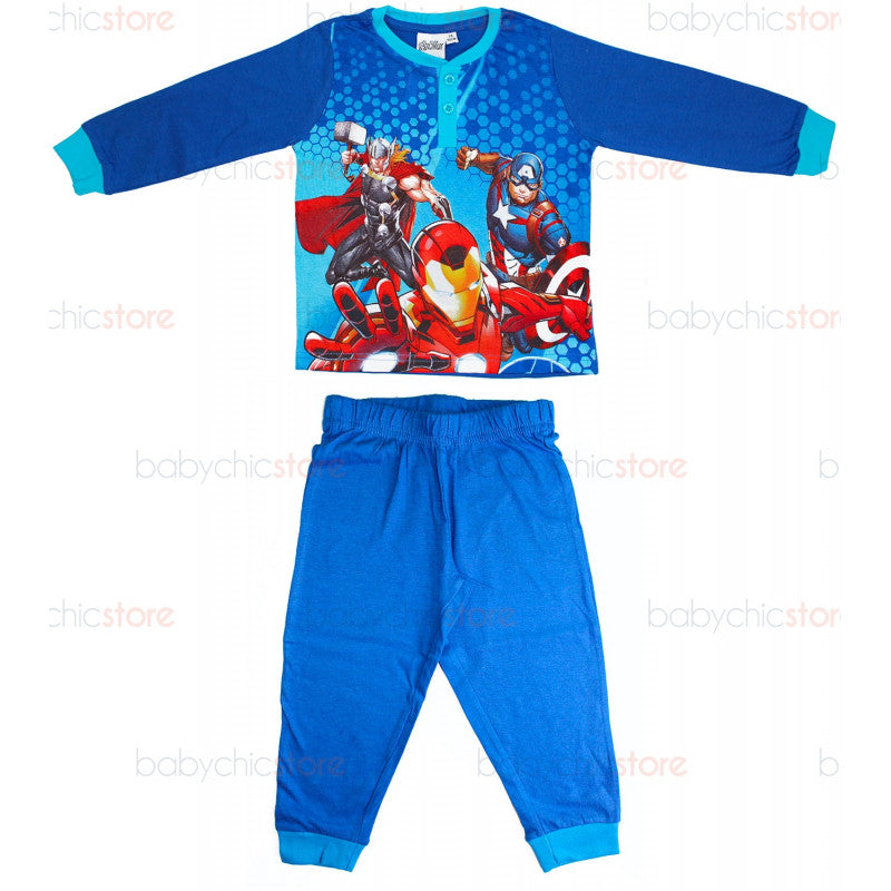 Pijama Primavera/Verano Avengers Azul - 5 Años