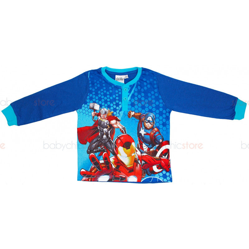 Pijama Primavera/Verano Avengers Azul - 6 Años