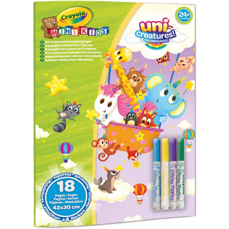 Maxi Páginas para Colorear - Uni Criaturas