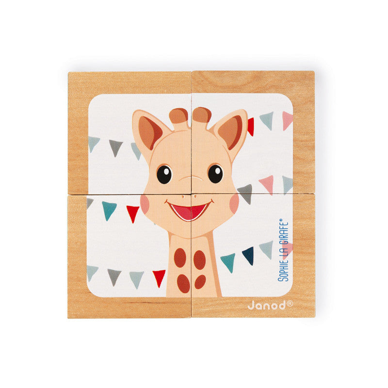 Vassoio 4 Cubi Sophie la Girafe