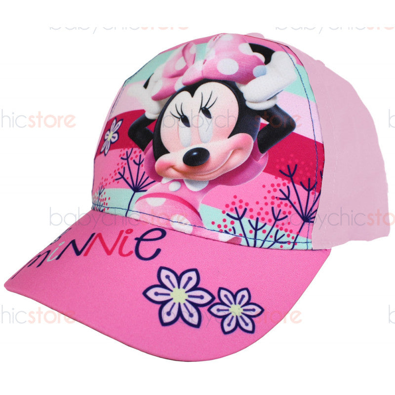 Minnie Visor Cap - Pink Flowers