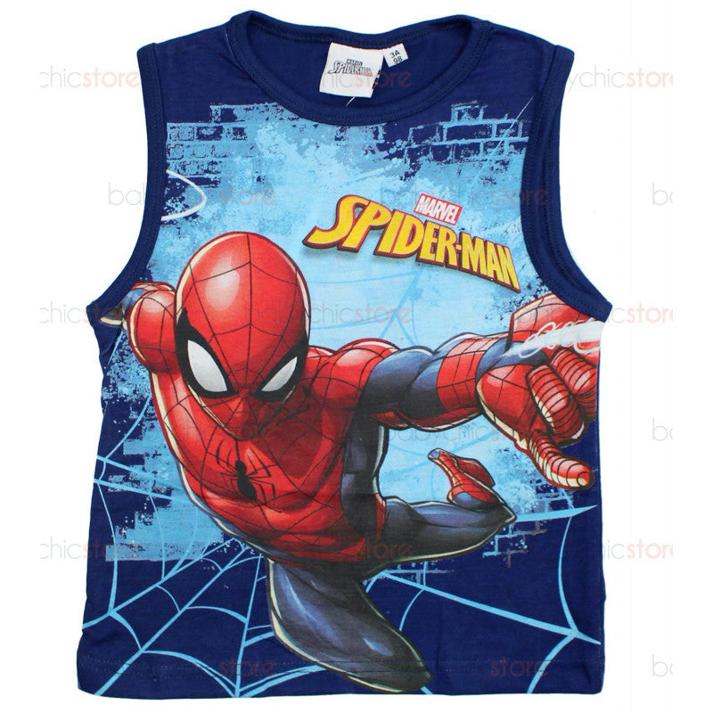 Canotta Spiderman Blu - 6 Anni