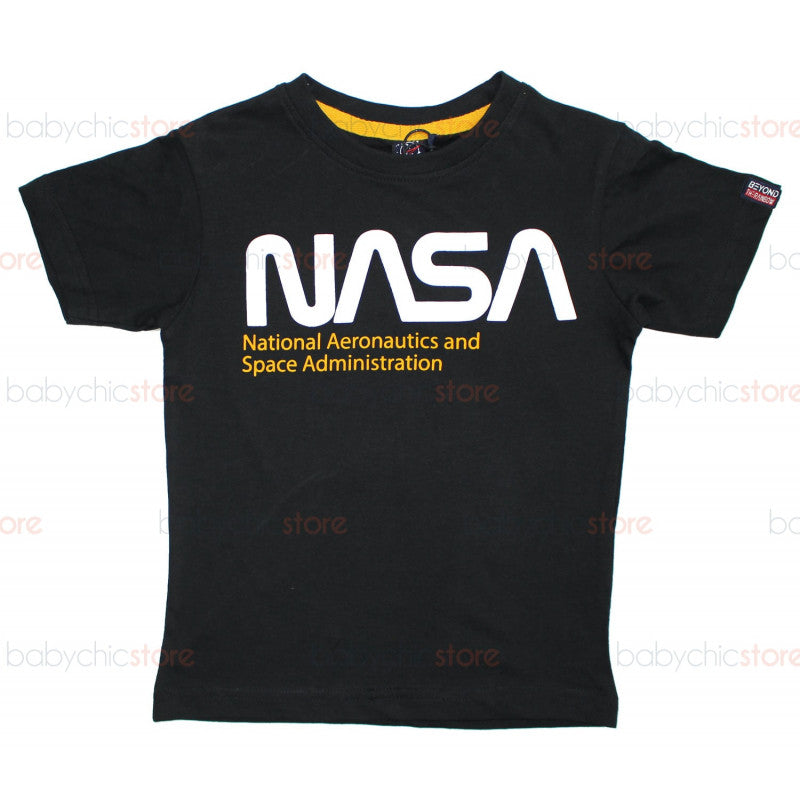T-Shirt NASA Nera - 4 Anni