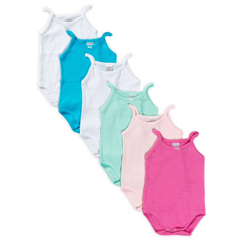 Set of 6 Newborn Bodysuits with Narrow Shoulder - 0 Months
