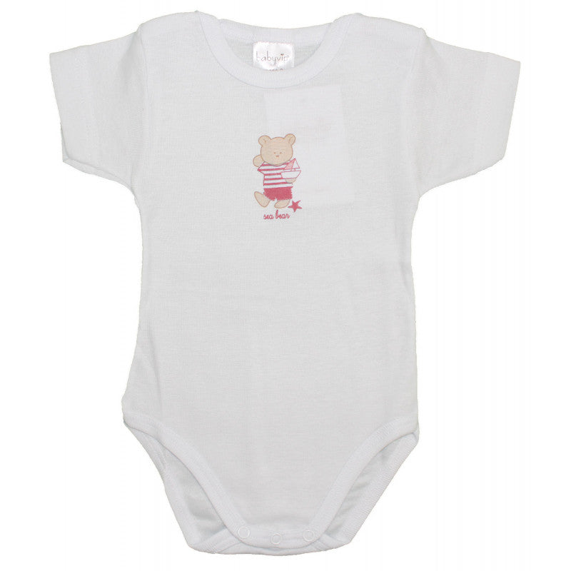 Set of 2 Pink Bear Bodysuits - 24 Months