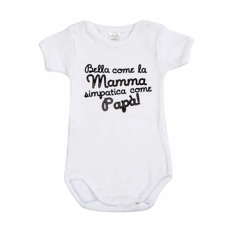 Body Bebé - Guapa como Mamá, Simpático como Papá - 9 Meses
