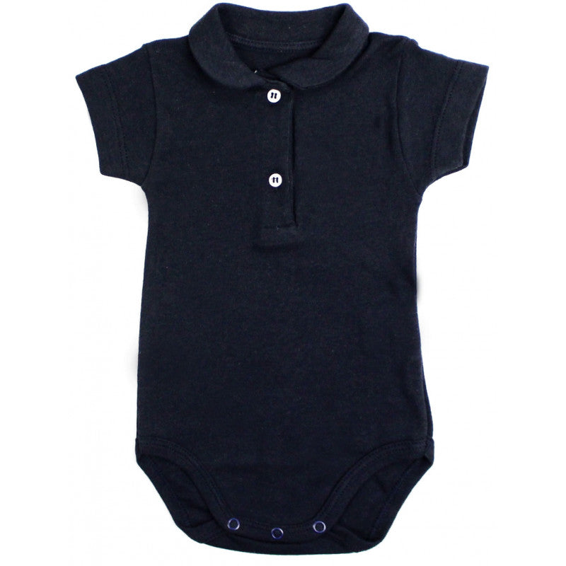 Newborn Polo Bodysuit - Blue
