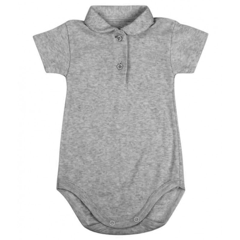 Body Bebé modelo Polo Gris - 24 Meses