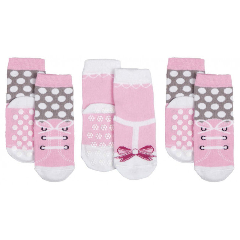 3 Paia Calzini Antisciolo Scarpina Rosa - 16|19