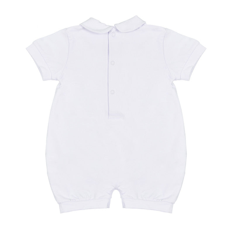 Mameluco blanco con oso y globos Nanan - 6 meses