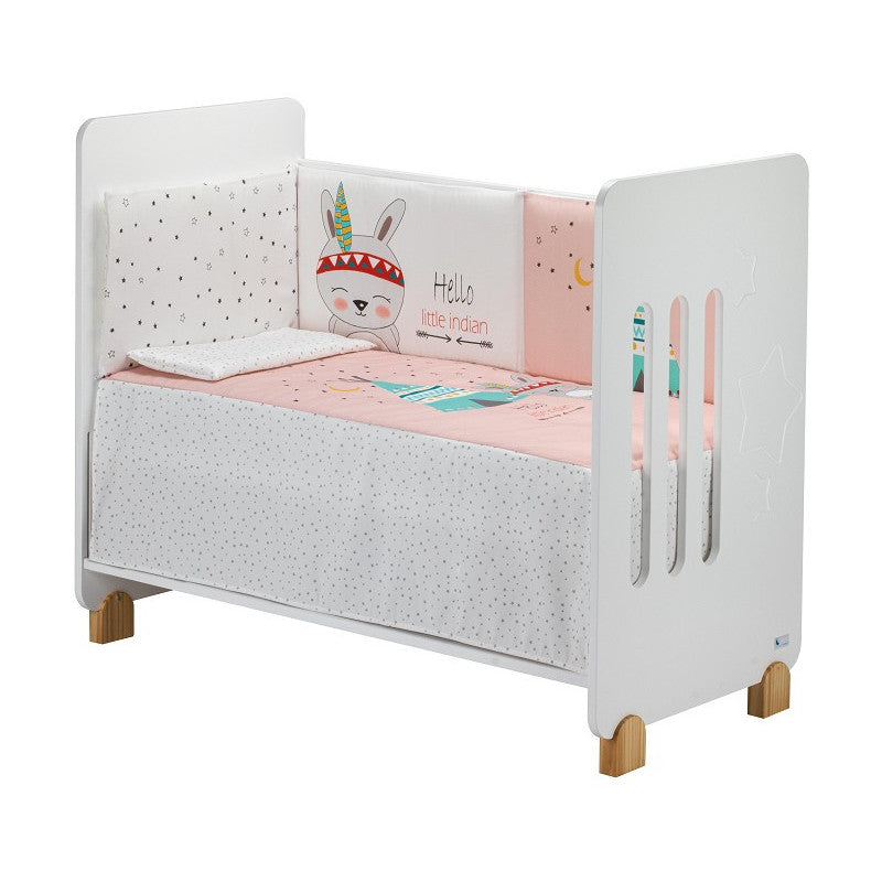 Complete Duvet and Bumper Set for Cot - Little Indian Pink