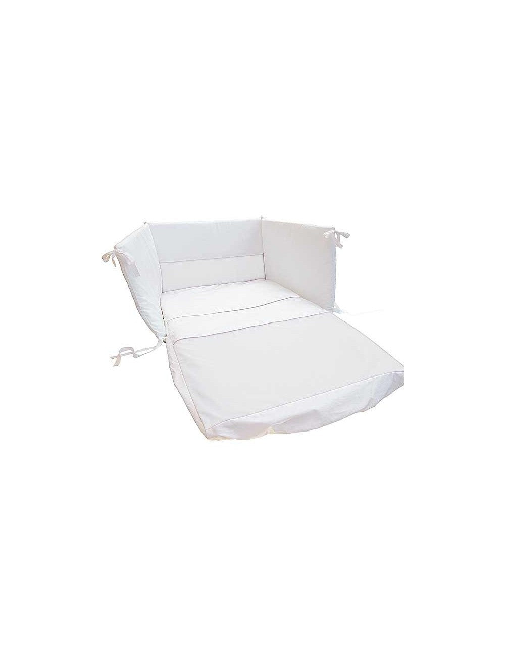 Savana Brillante White and Azur Removable Duvet Cover Set