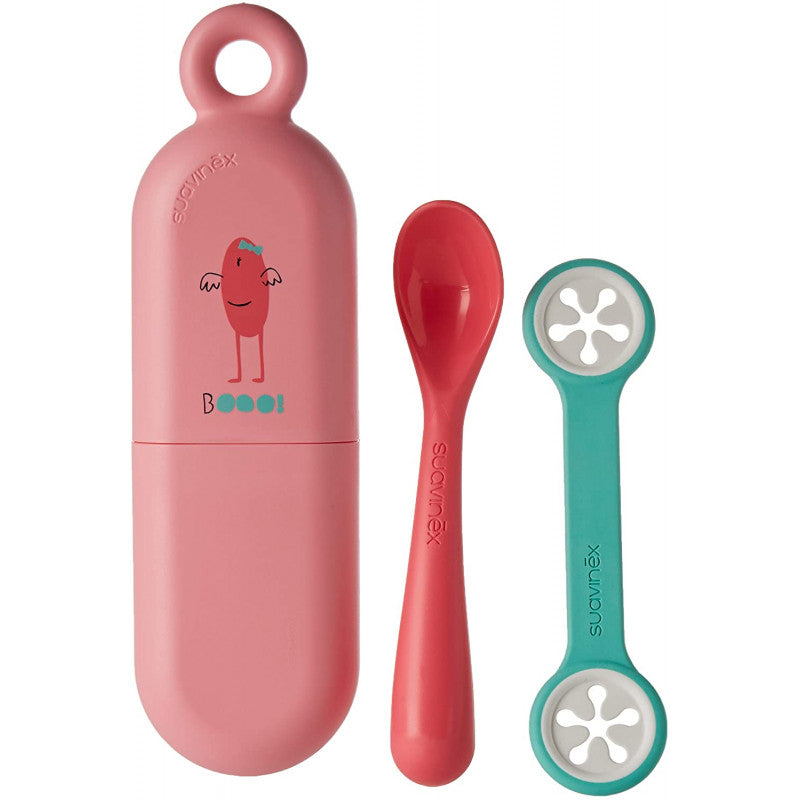 Suavinex Travel Cutlery Set - MLife Pink