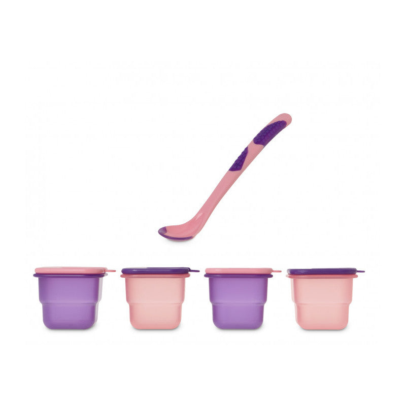 Löffelset mit Gläsern - Pink