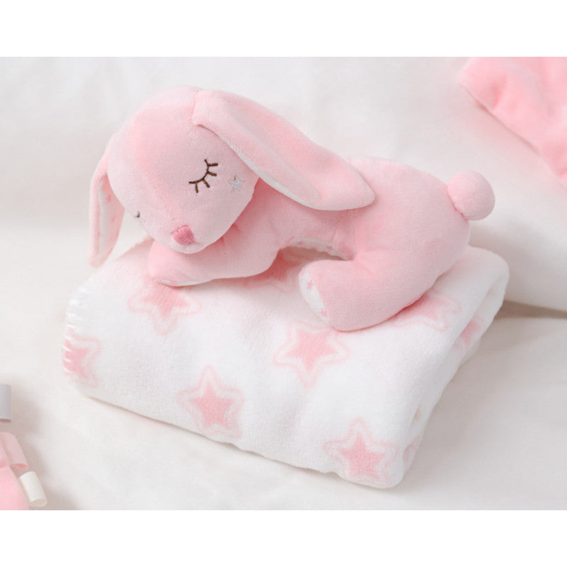 Peluche Conejito con Manta - Rosa