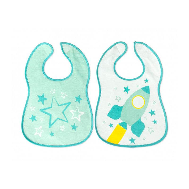Kiokids - Set 2 baberos Azul Celeste