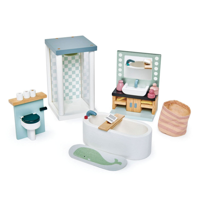 Set de Muebles de Baño para Casa de Muñecas