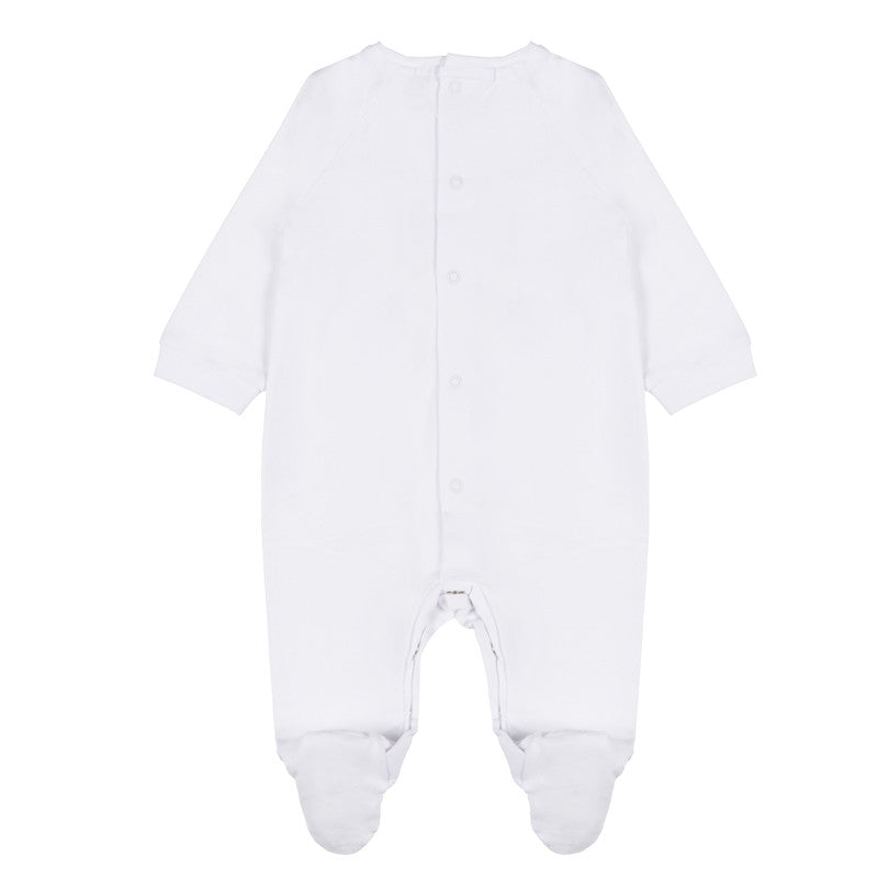 Overall mit Schriftzug 6 Monate Grau