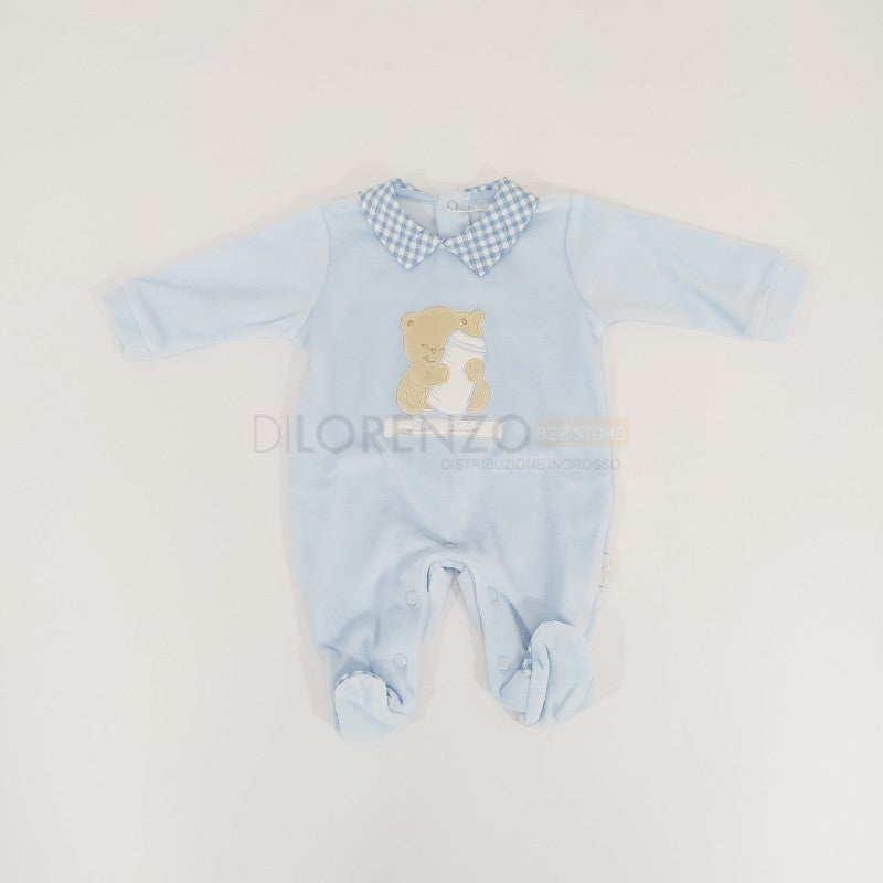Chenille Strampler Les Jolies Sky 0/1 Monat