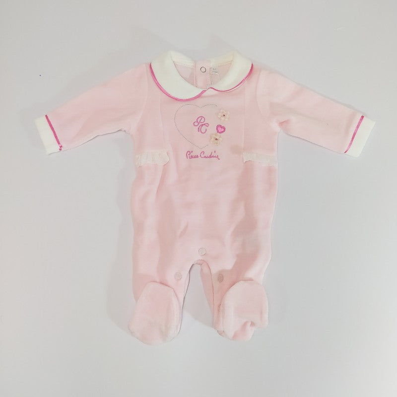 Pierre Cardin Rosa Chenille-Strampler 3/6