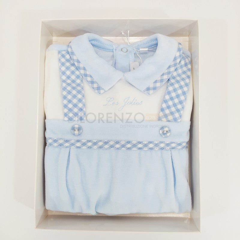 Sky Chenille Onesie 1/3 Monat