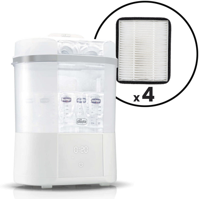 Chicco - Sterilisator mit Trockner + 4 Ersatzfilter