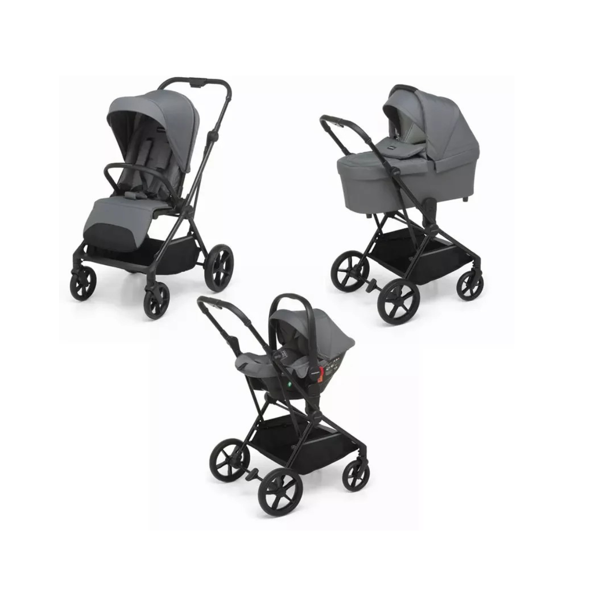 Kombikinderwagen Foppapedretti Spritz I-size - Titanio