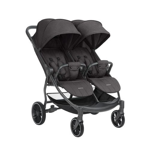 Passeggino Gemellare Happy 2 Dark Grey - 13
