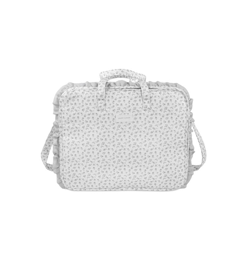 Valise Little Bloom Flor grise
